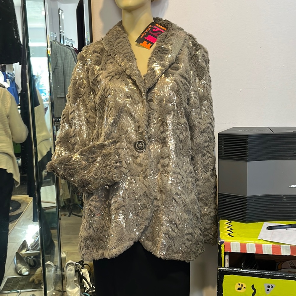 ISLE by Melis Kozan .  glittery jacket.  Size XL& L